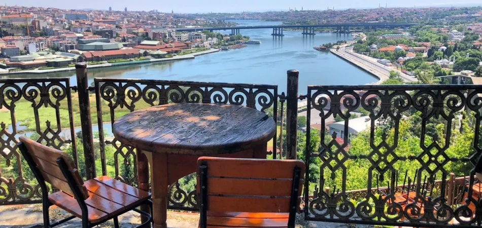 Taking the cable car to Pierre Loti Hill in Eyüp.